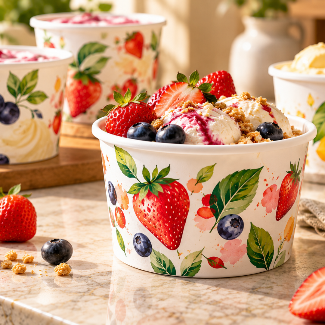 Berry Swirl Ice Cream Tub Feast