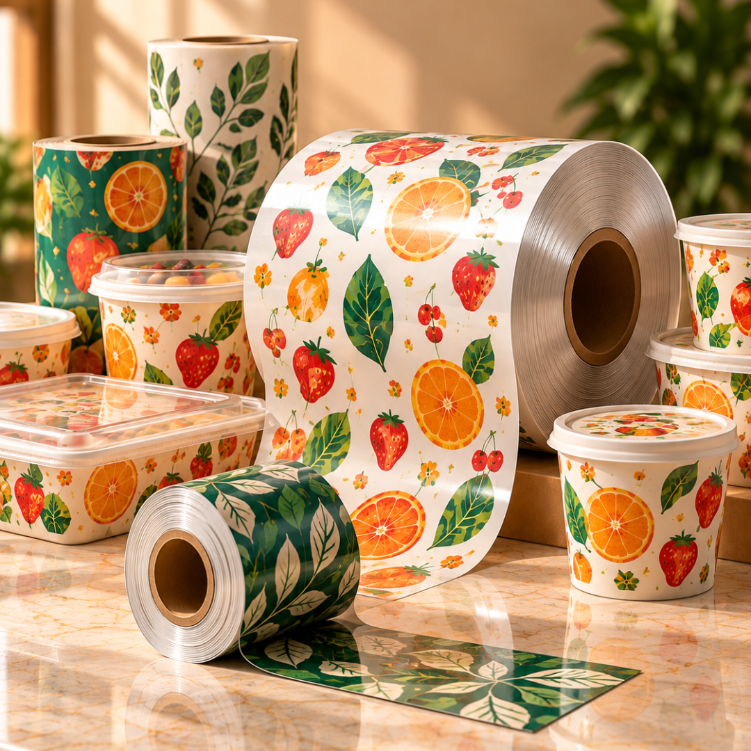 Colourful Fruit-Patterned Food Packaging Rolls