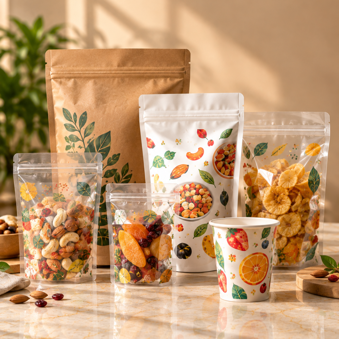 Colourful Nut and Snack Packaging Display