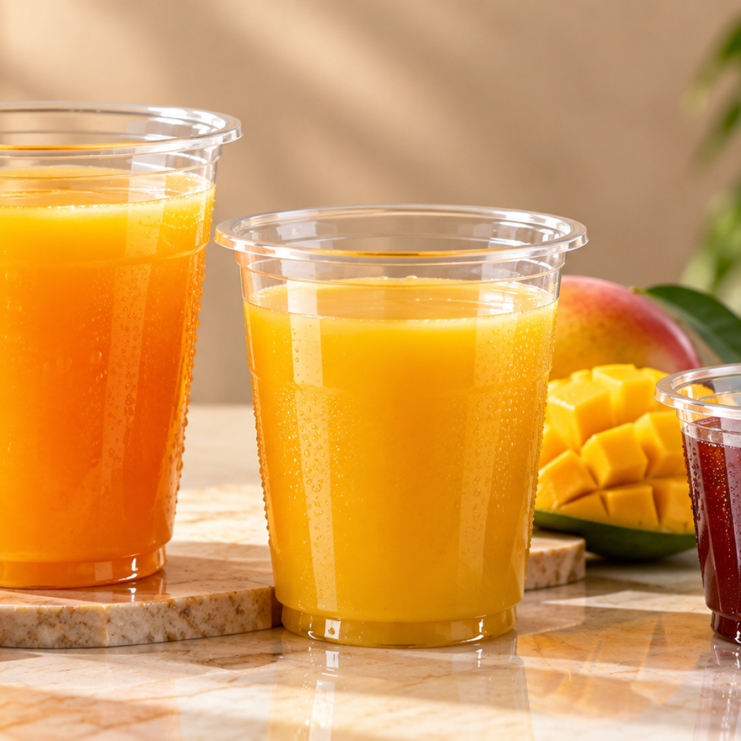 Fresh Juice Trio with Seasonal Fruit