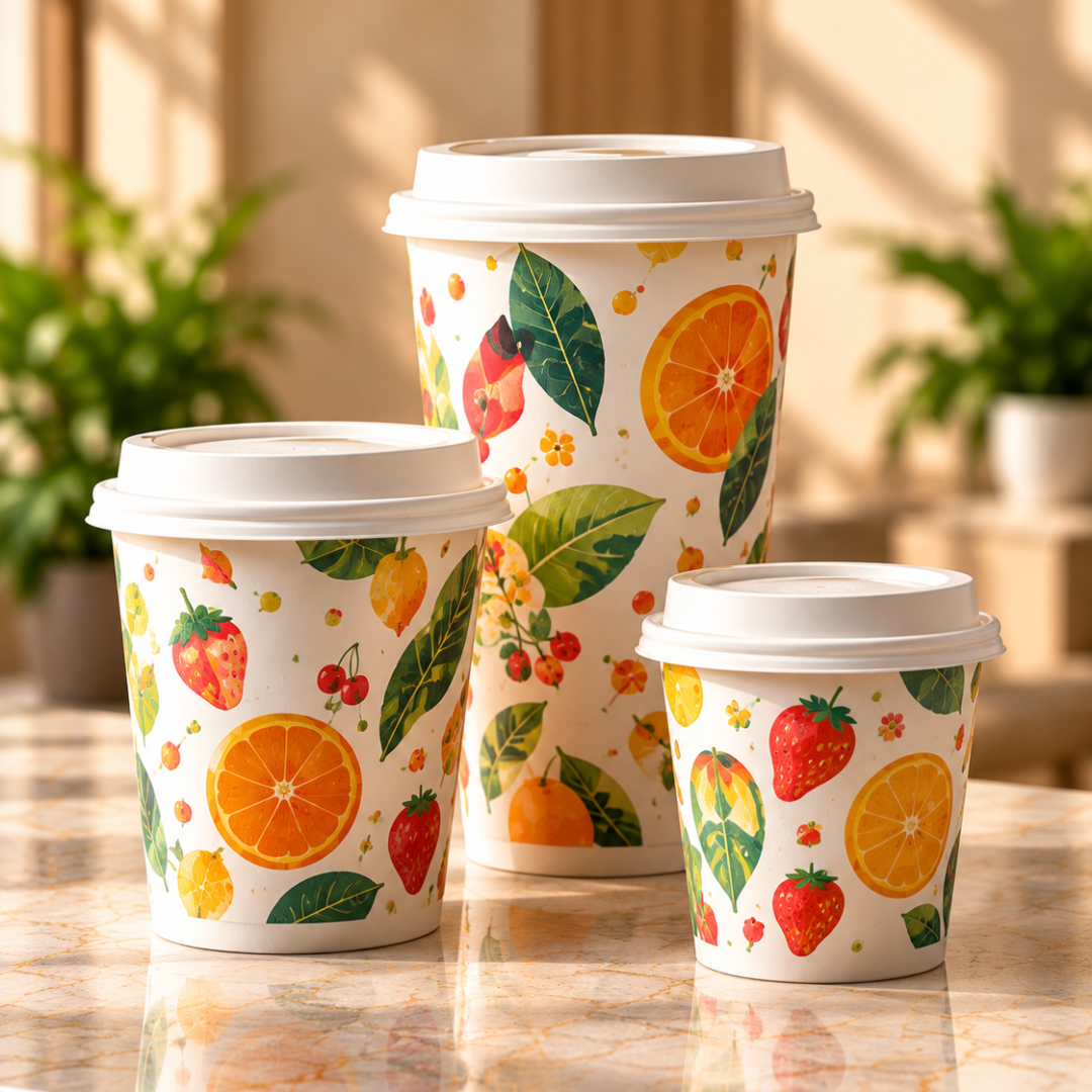 Sunlit Citrus Café Cups
