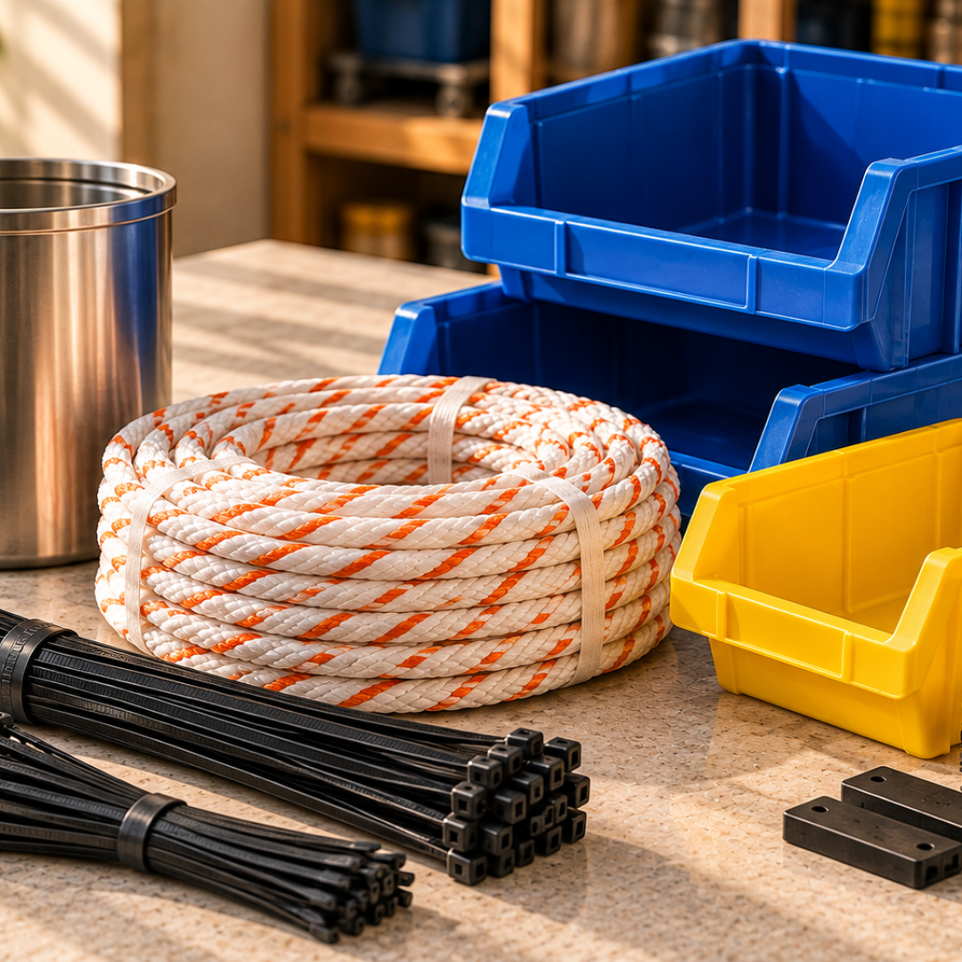 Workshop Supplies in Warm Sunlight